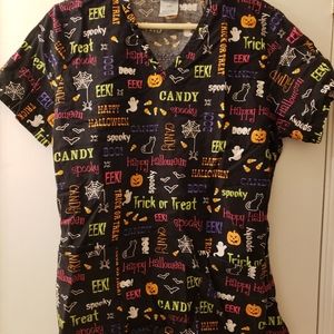 Halloween Scrub Top